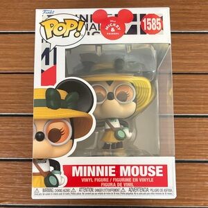 Funko Pop Minnie Mouse Vinyl Figure with Yellow Hat and Glasses